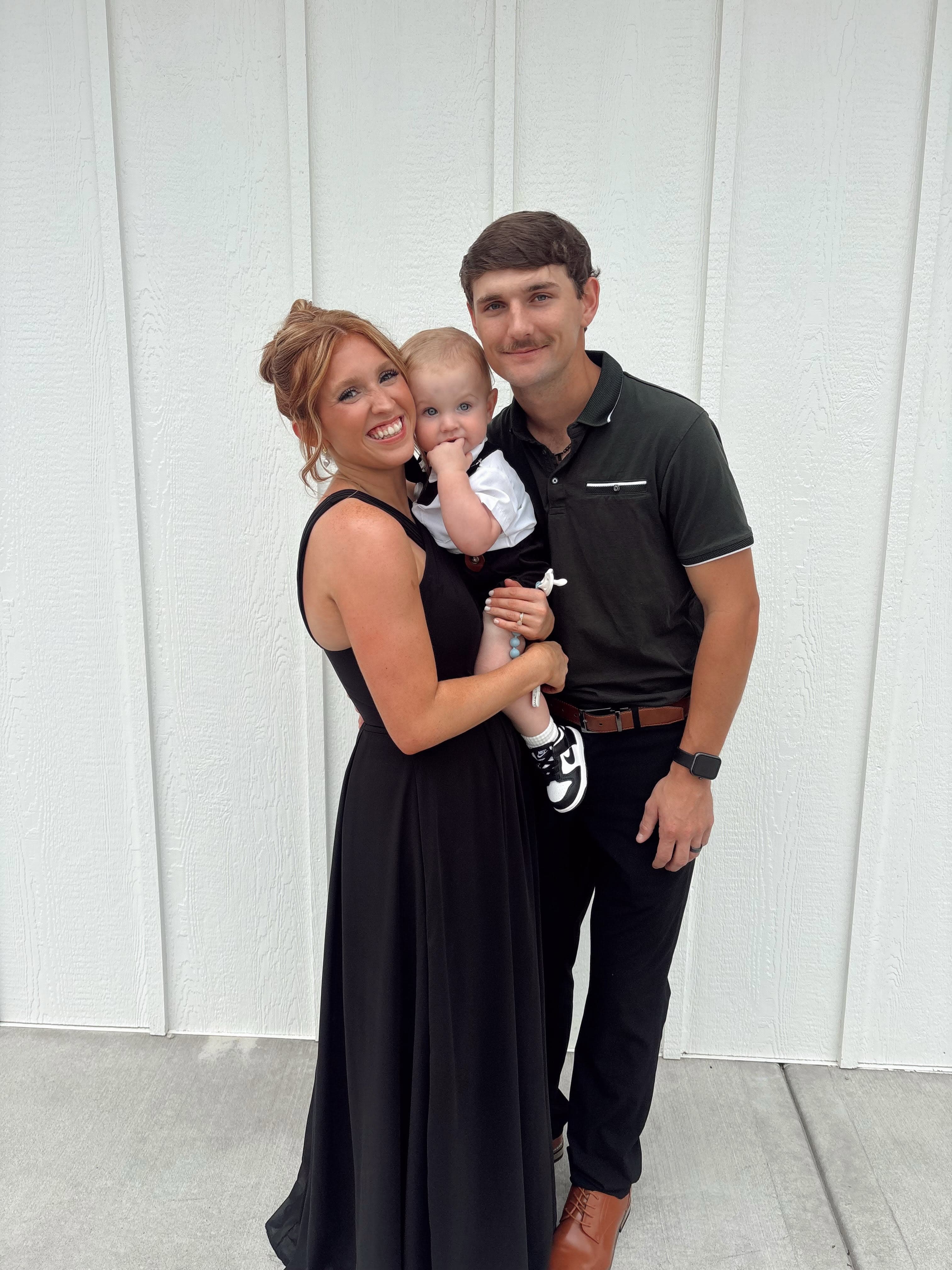 Parker and Tessa Bosserman with their young son